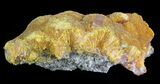 Orpiment With Barite Crystals - Peru #63788-1
